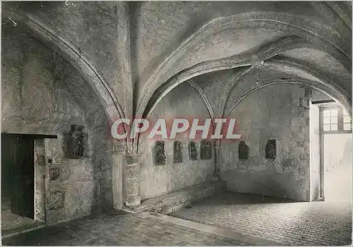 Moderne Karte Charroux Vienne Ancienne Abbaye Salle du xv s