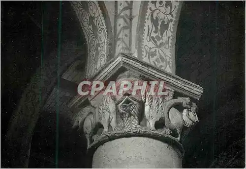 Cartes postales moderne Civaux Vienne Les Chimeres Chapiteau dans l eglise classee du iv s