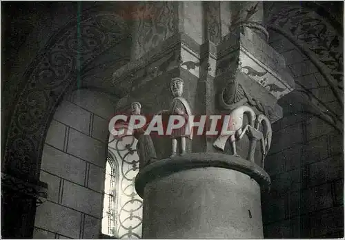 Cartes postales moderne Civaux Vienne Sacrament de Mariage Chapiteau dans l eglise classee du iv s