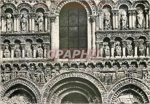 Cartes postales moderne Poitiers Vienne Eglise Notre Dame la Grande Statues de St Hilaire  St Martin