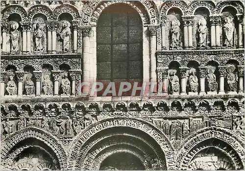 Moderne Karte Poitiers Vienne Eglise Notre Dame la Grande Statues de St Hilaire  St Martin