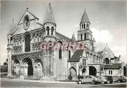 Moderne Karte Poitiers Notre Dame la Grande