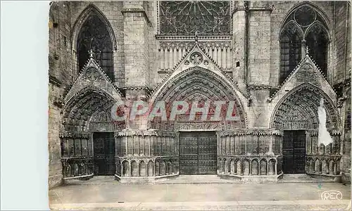 Cartes postales moderne Poitiers Vienne Porche de la Cathedrale St Pierre xii au xiv siecles