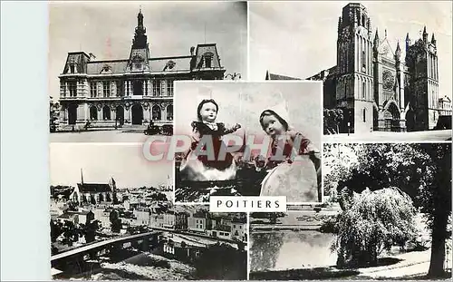 Cartes postales moderne Vienne Poitiers L Hotel de Ville La Cathedrale Saint Pierre xii Vue Generale Le Jardin des Plant