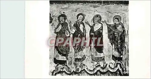 Moderne Karte Poitiers Baptistere St Jean Peinture murale du xii s d apres un releve Groupe d Apotres de l Asc