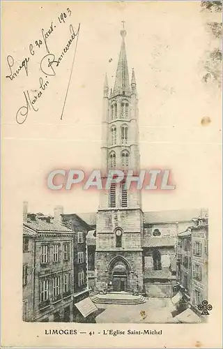 Cartes postales Limoges L Eglise Saint Michel