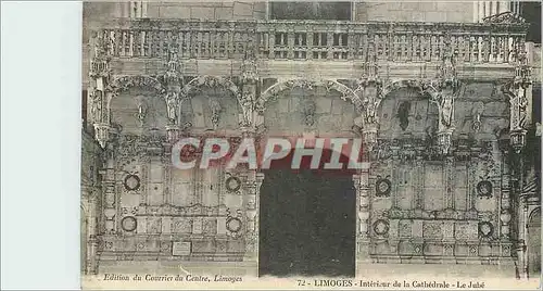 Cartes postales Limoges Interieur de la Cathedrale La Jube