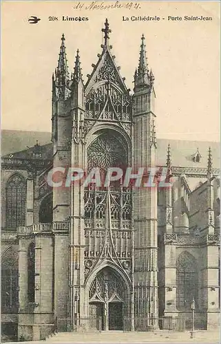 Ansichtskarte AK Limoges La Cathedrale Porte Saint Jean