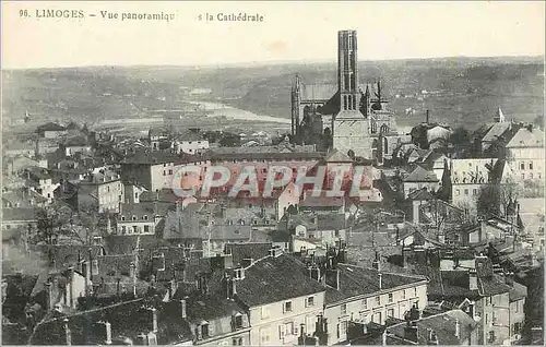 Cartes postales Limoges Vue panoramique la Cathedrale