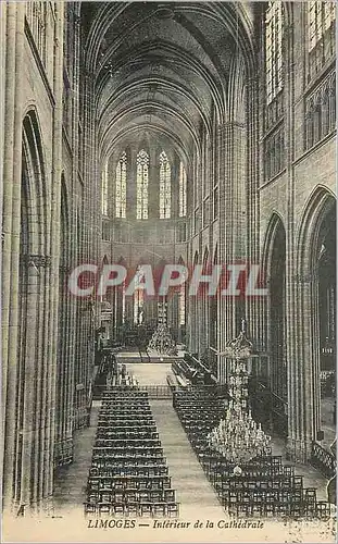 Cartes postales Limoges Interieur de la Cathedrale