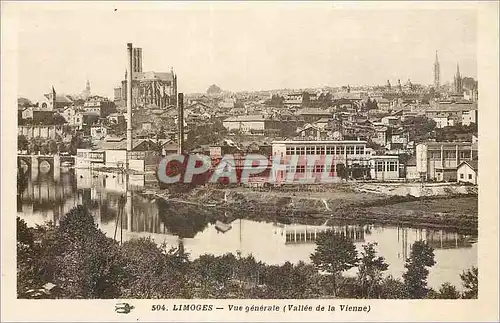 Ansichtskarte AK Limoges Vue generale Vallee de la Vienne