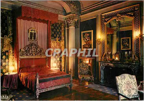 Moderne Karte Chateaux en Limousin Coussac Bonneval Haute Vienne La chambre du roi Mobilier Louis xiv Tapisser