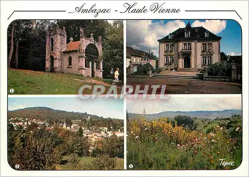 Moderne Karte Ambazac Haute Vienne Chapelle du Petit Muret Maire Vue generale Les Monts d Ambazac