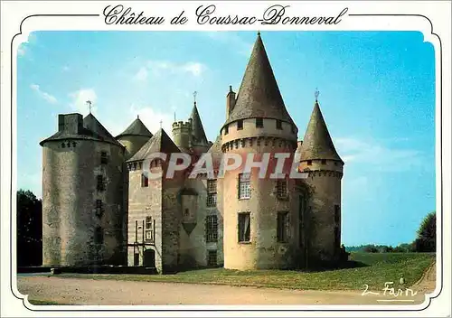 Moderne Karte Chateau de Coussac Bonneval Chateau Medieval xii et xiv siecle Remanie au xviie