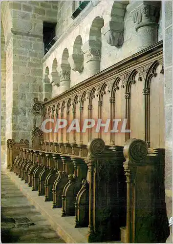 Moderne Karte Solignac Abbatiale xiie s Les stalles du xve s