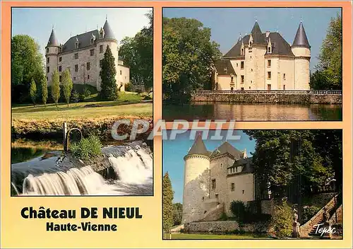 Moderne Karte Chateau de Nieul Haute Vienne Chateau du xv siecle