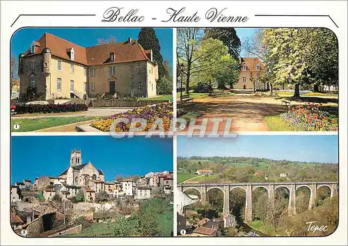 Moderne Karte Bellac Haute Vienne Pays des Bellachons