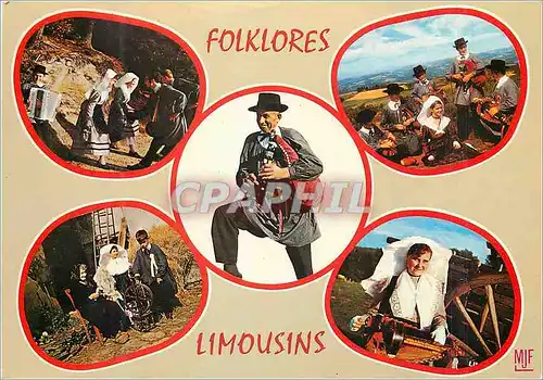 Cartes postales moderne Folklores Limousins Avec la participation Des Espoirs d Isle et de l Eicolo dau Mount Gargan La