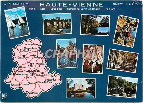 Cartes postales moderne Ses Cheteaux Haute Vienne Bonne Chere Peche