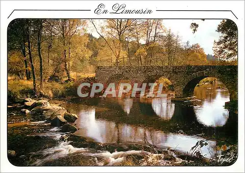 Cartes postales moderne En Limousin Pont de Claveyrolas Sur la Vienne au pays de Vassiviere