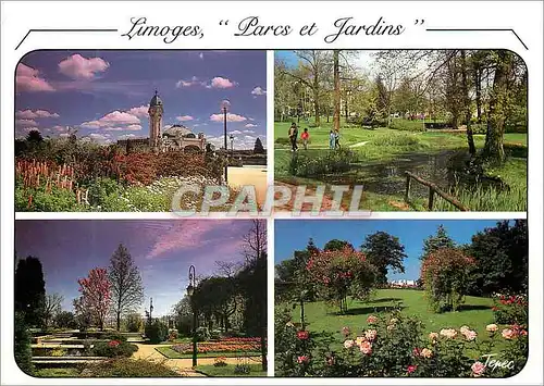 Cartes postales moderne Limoges Haute Vienne Parcs et Jardins