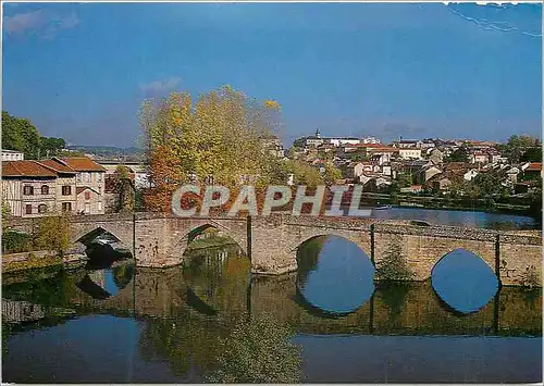 Moderne Karte Capitale de la porcelaine Limoges Hte Vienne Le Pont St Martial remplace au 2eme siecle un pont