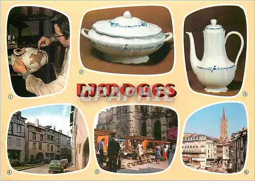 Moderne Karte Limoges Capitele de renommee mondiale pour sa porcelaine
