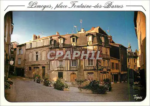 Cartes postales moderne Limoges place Fontaine des Barres Limoges Hte Vienne Vieux quartiers vers la prefecture
