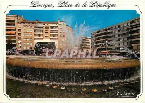 Cartes postales moderne Limoges Hte Vienne Place de la Republique situee au centre de la ville