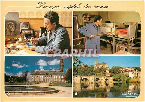 Cartes postales moderne Limoges Hte Vienne Capitale des arts du feu Emaux depuis le lxvii siecle