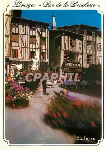 Cartes postales moderne Limoges Rue de la Boucherie Limoges Hte Vienne Maisons a colombages Pittoresque quartier a visit