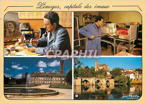 Cartes postales moderne Limoges Hte Vienne Capitale des arts du feu Emaux depuis le xvi siecle