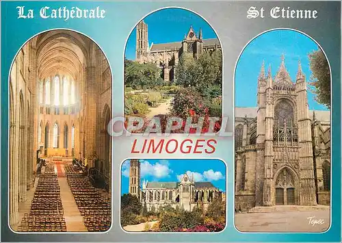 Cartes postales moderne Limoges Haute Vienne La cathedrale St Etienne xiii siecle
