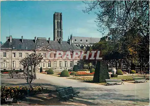 Moderne Karte Limoges Haute Vienne Les Jardins et la Palais de l Eveche xviii siecle au fond le clocher  de la