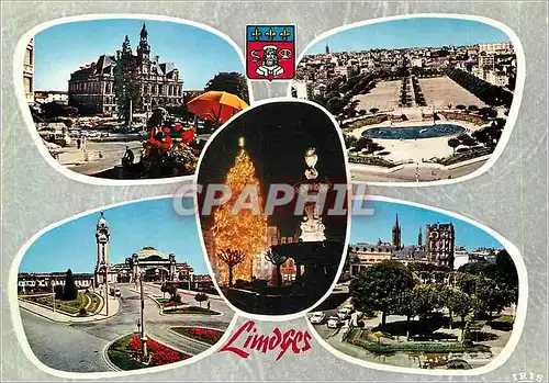 Cartes postales moderne Limoges Haute Vienne L Hotel de Ville Les Jardins du Champ de Juillet