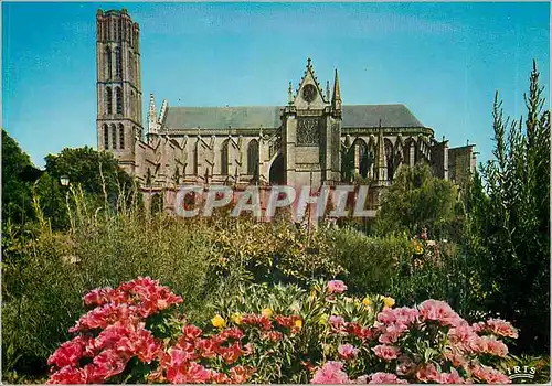 Cartes postales moderne Limoges Haute Vienne Capitale de la porcelaine La cathedrale St Etienne et les jardins de l Evec