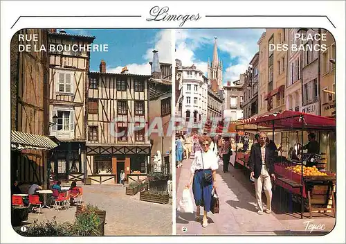 Cartes postales moderne Limoges Hte Vienne Vieux quartier des Bouchers Le Marche Central
