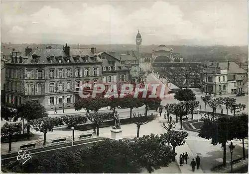 Cartes postales moderne Limoges H V Place Jourdan et la gare monumentale