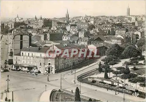 Moderne Karte Limoges Vue generale vers la Ville