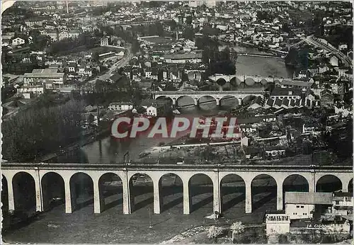 Cartes postales moderne Limoges Haute Vienne Vallee du la Vienne Vue aerienne sur les Cinq Ponts