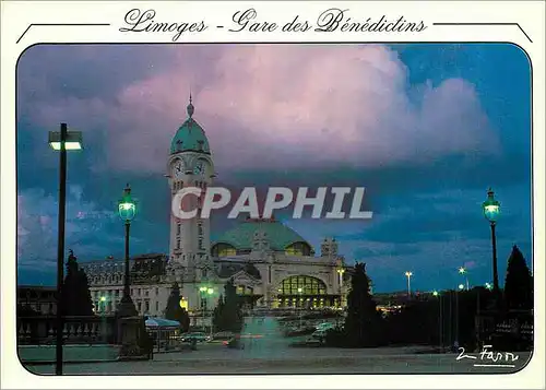 Cartes postales moderne Limoges Hte Vienne Une des plus belles gares de France Limoges Gare des Benedictins