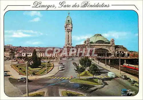 Moderne Karte Limoges La Gare des Benedictins