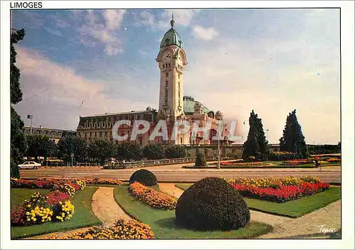 Moderne Karte Limoges La Gare des Benedictins ouverte aux voyageurs