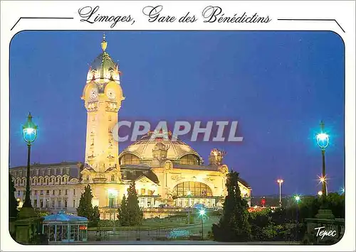 Moderne Karte Limoges La Gare des Benedictins