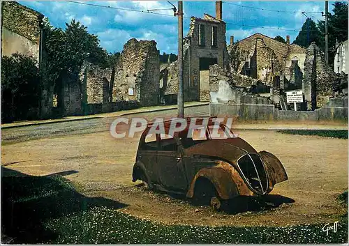Cartes postales moderne Oradour sur Glane Haute Vienne Cite Martyre 10 Juin 1944 Les Nazis firent fusiller les bommes br