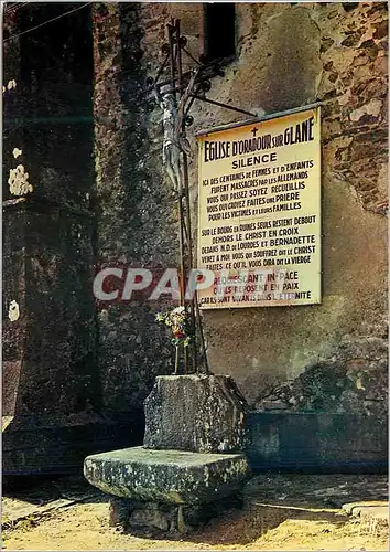 Moderne Karte Oradour sur Glane Haute Vienne Cite Martyre 10 Juin 1944 L eglise ou furent brules par les Nazis