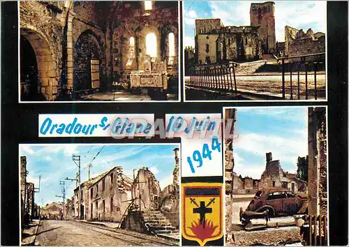Cartes postales moderne Images de France Haute Vienne Oradour sur Glane Cite martyre 10 Juin 1944 Militaria