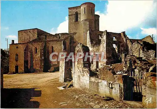 Moderne Karte Oradour sur Glane Hte Vienne Cite martyre 10 Juin 1944 L eglise ou furent brules par les Nazis p