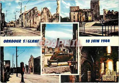 Cartes postales moderne Oradour sur Glane Haute Vienne Cite martyre 10 Juin 1944 Militaria