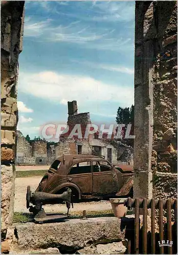 Moderne Karte Oradour sur Glane Haute Vienne Cite martyre 10 Juin 1944 L automobile du Dr Desourteau Militaria